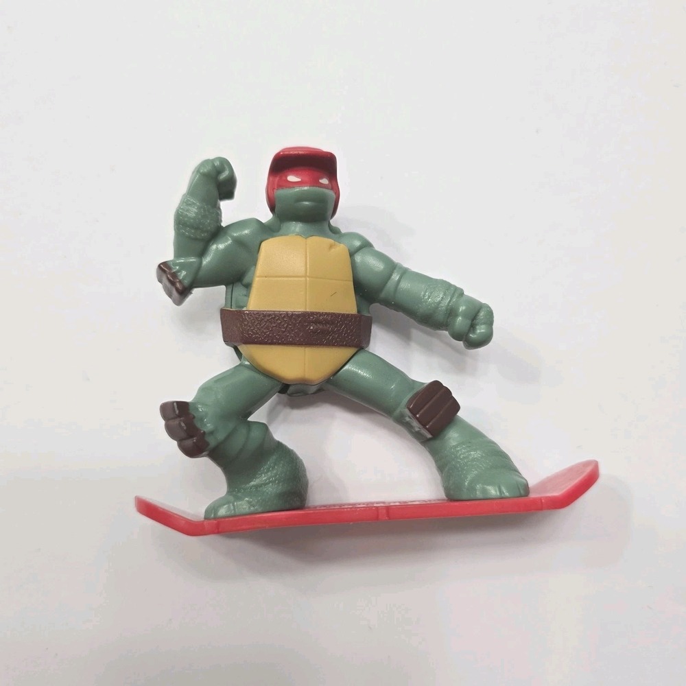 Teenage Mutant Ninja Turtles Action Figure Skateboard 2013 McDonald's 3.5X3